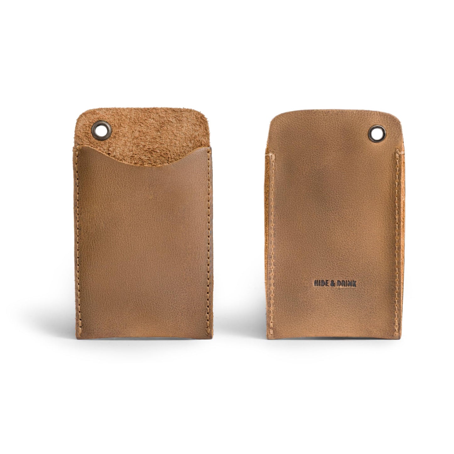 Hide & Drink, EDC Pocket Slip, Multitool Sleeve & Pen Holder for Everyday Use, Camping Accessories, Small Tool Organizer, Full Grain Leather, Handmade, Single Malt Mahogany