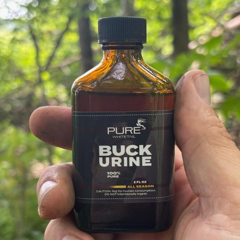 Pure Whitetail Buck Urine – Fresh Mock Scrape Scent – Natural Deer Urine and All-Season Buck Scent – Mock Scrape Dripper Refill – Compatible with Hemp Ropes (2 oz Bottle)