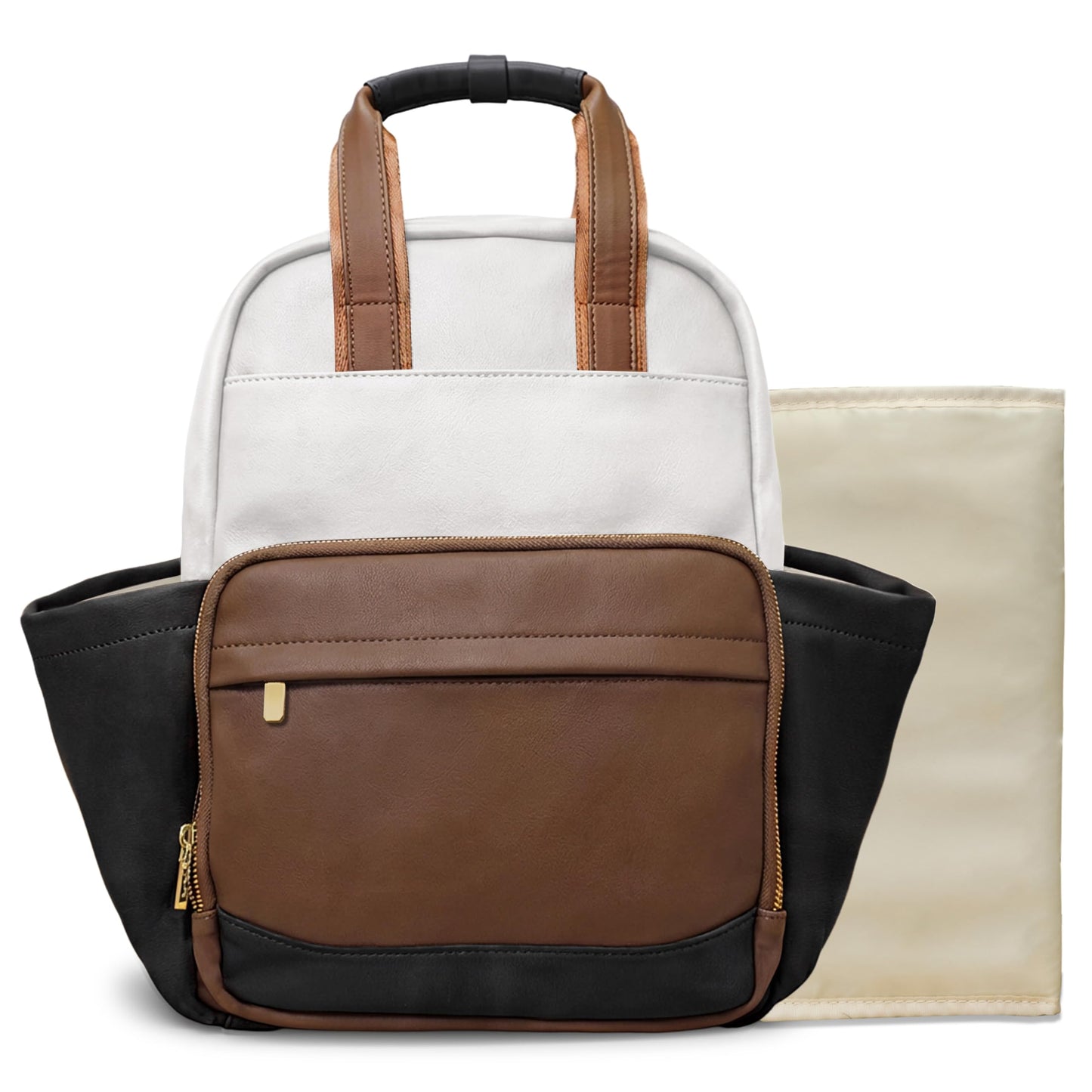 miss fong Small Diaper Bag - Baby Diaper Bag Backpack Mini Diaper Backpack Checkered Diaper Bag with Changing Pad Toddler Backpack for Travel Daycare Mommy Diaper Backpack for Mom & Dad