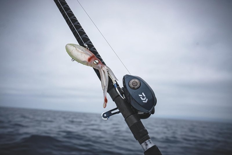 Nomad Design Squidtrex Vibrating Fishing Lure - TPE Soft Plastic Bait for Saltwater Fishing | Strong BKK Assist Hooks