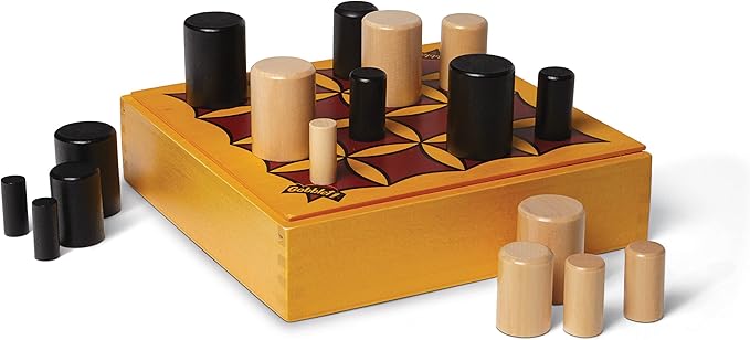 Gobblet! Abstract Strategy Board Game - Award Winning Kids or Adults Original All Wooden Board Game by Blue Orange Games - 2 Players for Ages 7 to 99.
