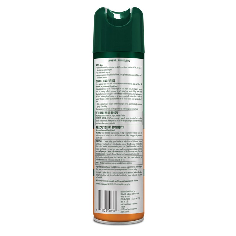 Repel Insect Repellent Sportsmen Max Formula 40% DEET, 6.5 Ounces, Long-Lasting Aerosol Insect Repellent Spray Repels Mosquitoes, Ticks, Gnats, Biting Flies, Chiggers And Fleas