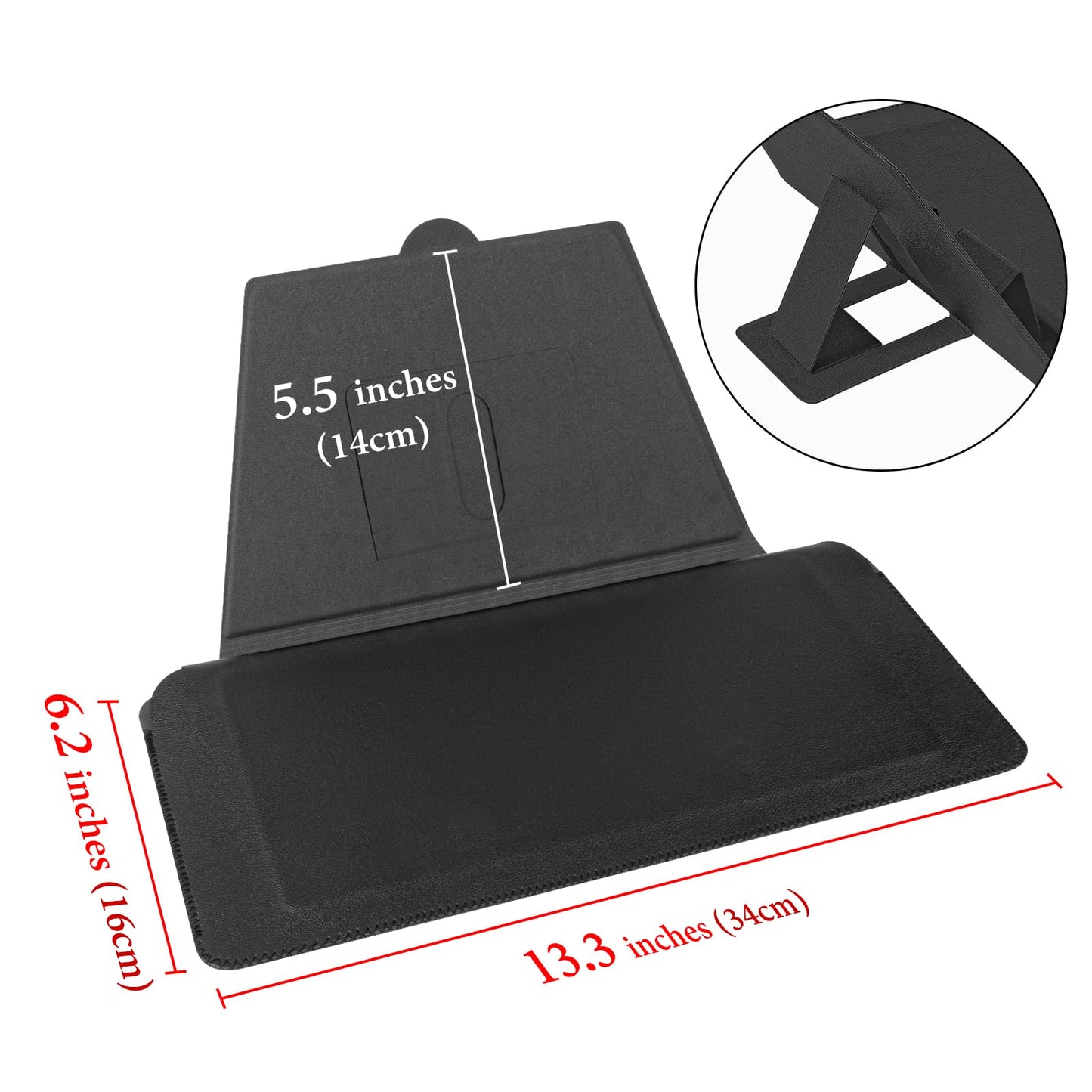 GEEKRIA Compact Keyboard Case, Vegan Leather Travel Case with Phone and Tablet Holder, Keyboard Case Compatible with Magic Keyboard, Logitech K380/Pebble Keys 2 K380s (Dark Grey)