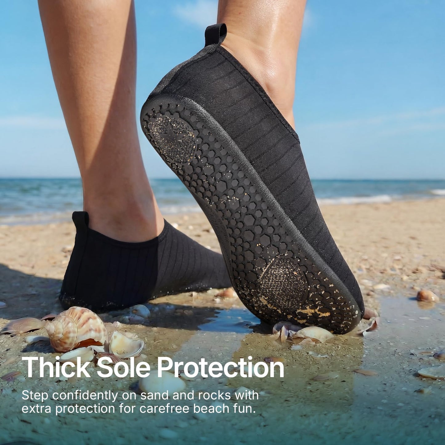 Water Shoes for Women Men Cruise Essentials Quick-Dry Aqua Socks Swim Beach Barefoot Yoga Exercise Wear Sport Accessories Pool Camping Must Haves Adult Youth Size 3-4 Women/2-3 Men