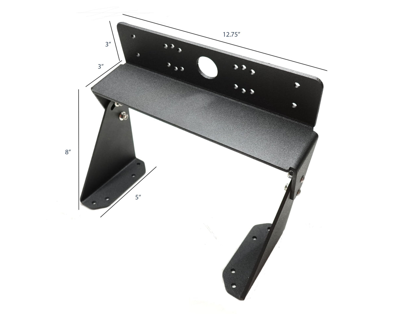 Baldwin Iron Works Universal Dual Graph to Graph Fish Finder Mount-Made in USA- Compatible with Garmin/Lowrance/Humminbird and More (8" H) (Dual Graph Mount)
