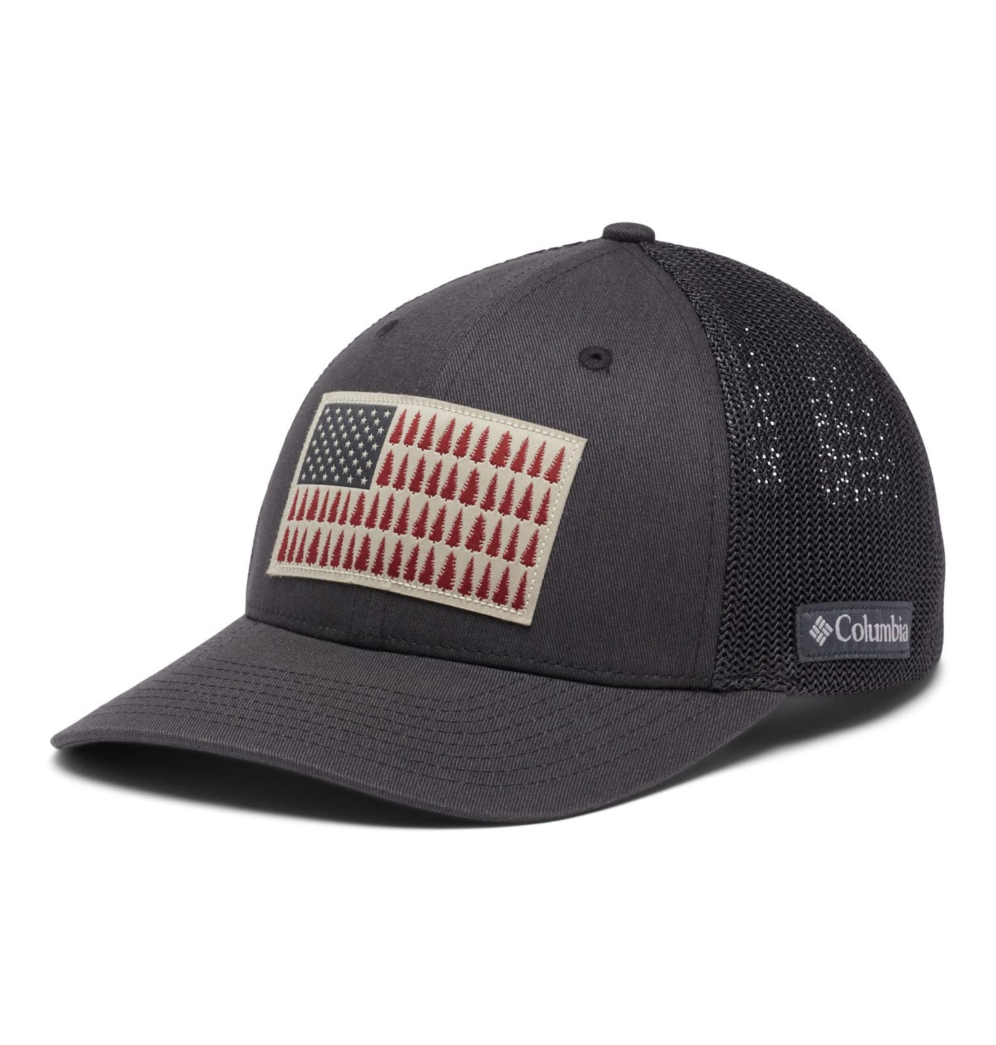 Columbia Mesh Tree Flag Ball Cap, Shark/Shark, Small/Medium