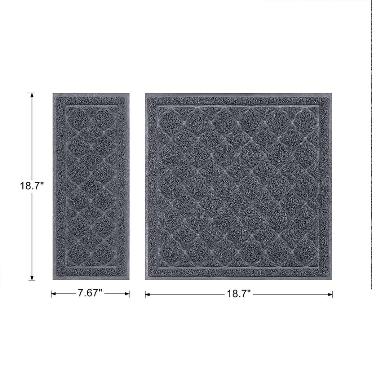 unipaws Cat Litter Trapping Mat, Litter Box Scatter Control Pad, Litter Free Floors and Urine Waterproof, Gentle on Paws, No Phthalate