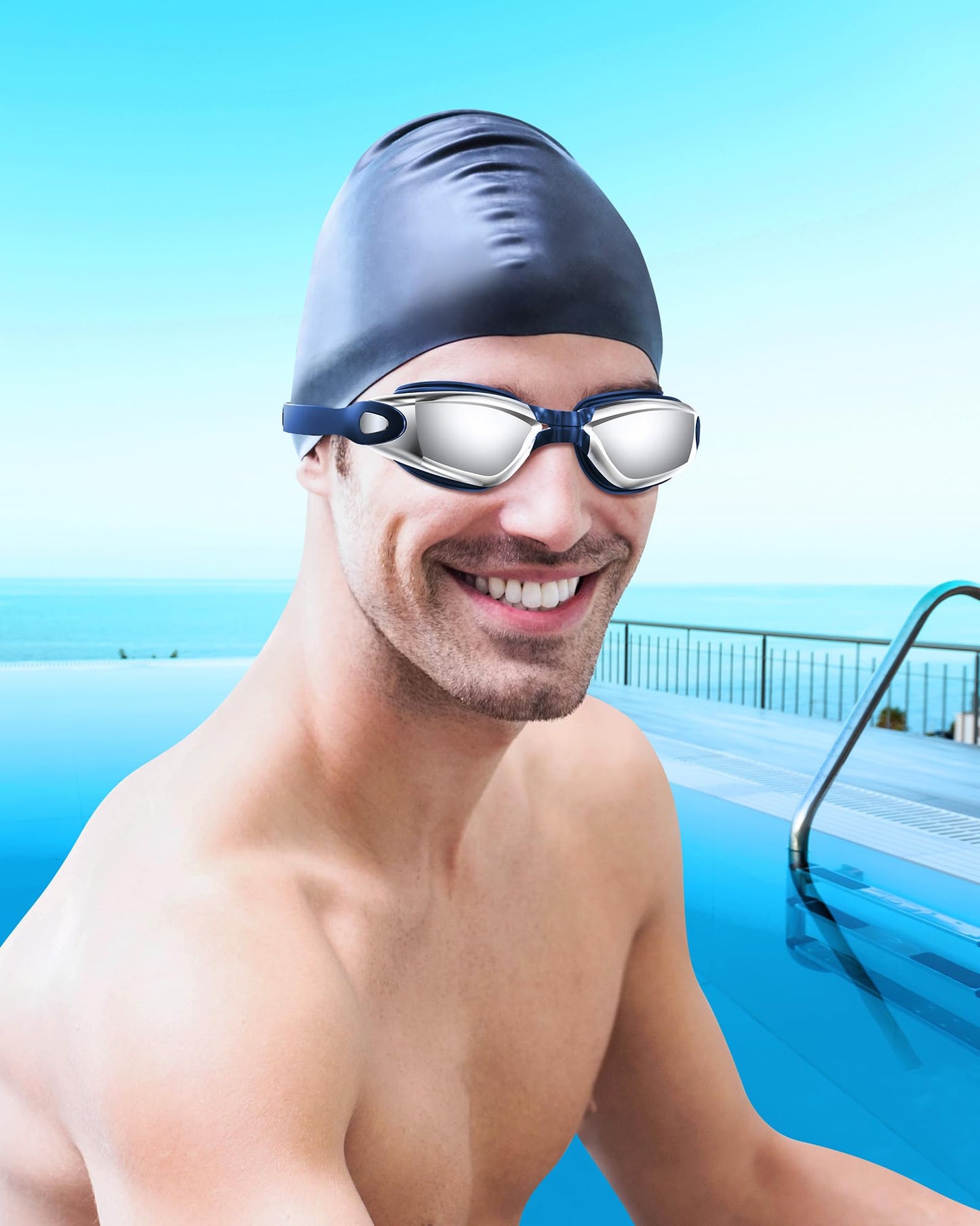 Aegend Swim Goggles, Swimming Goggles No Leaking Full Protect Adult Youth