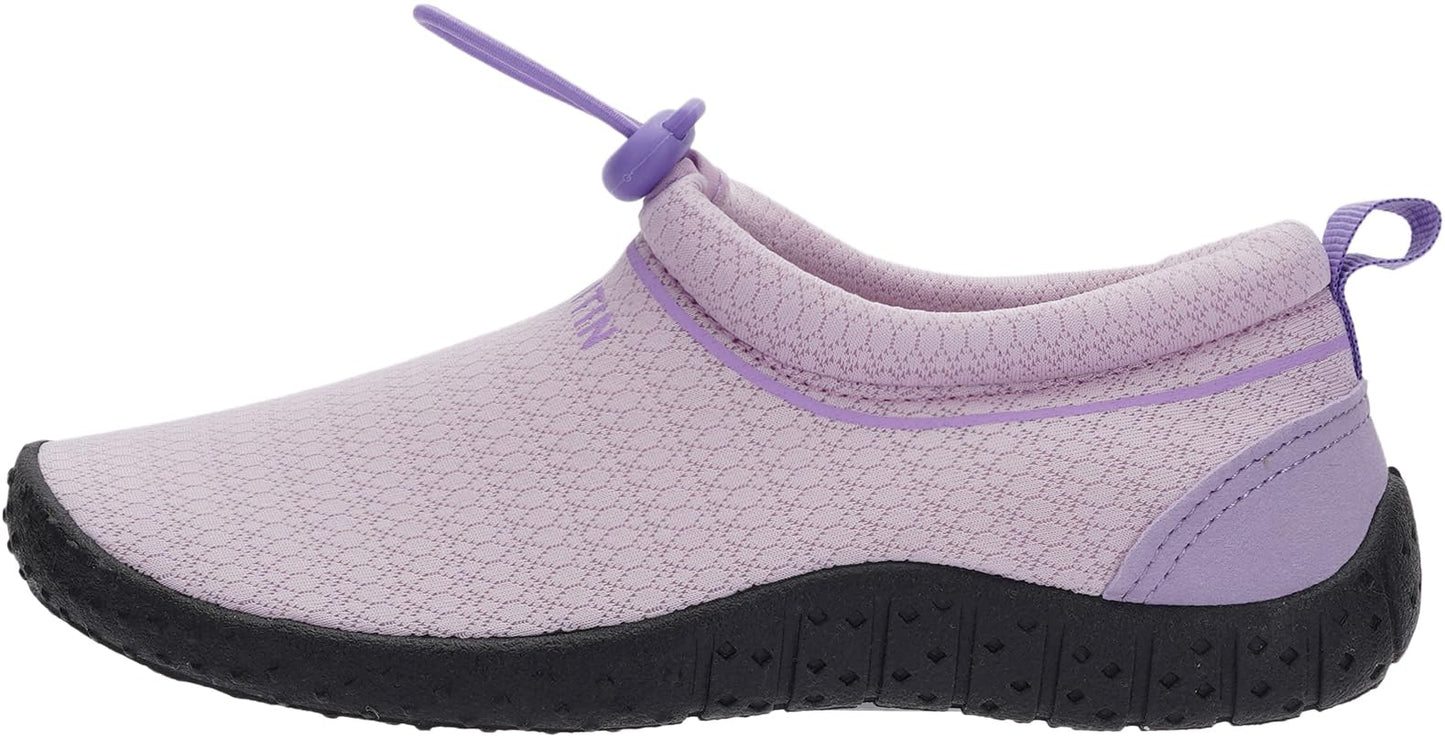 WHITIN Big Kids Water Shoes Aqua Barefoot Swim Beach Minimalist Socks Size 2.5 Girls Surf Anti Slip Outdoor Activities Boating Gym Lightweight Sneakers Purple 33