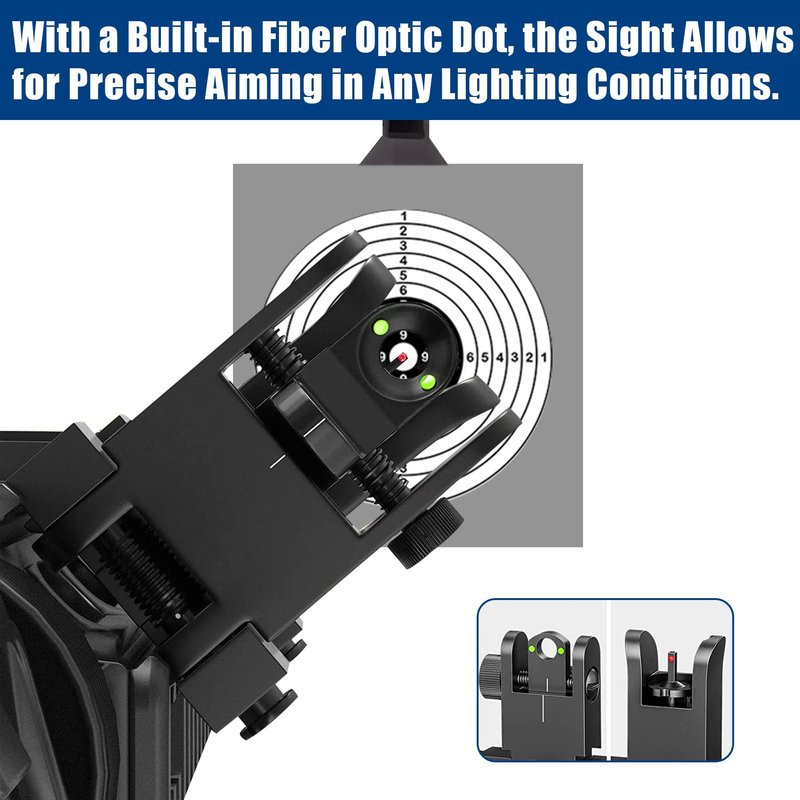 UUQ 45 Degree Offset Fiber Optic Iron Sights,Flip Up Front Rear Sites with Red&Green Dot,BUIS Backup Sight Set， Tool-Free Adjustable Front Sight Rapid Transition,Fits Picatinny and Weaver Rails