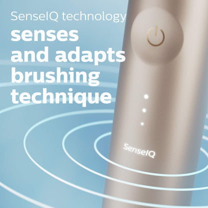 Philips Sonicare DiamondClean 9900 Prestige Electric Toothbrush - with SenseIQ Technology and Advanced AI App, 5 Brushing Modes, 3 Intensity Levels, Charging Travel Case,Midnight Blue, Model HX9990/12