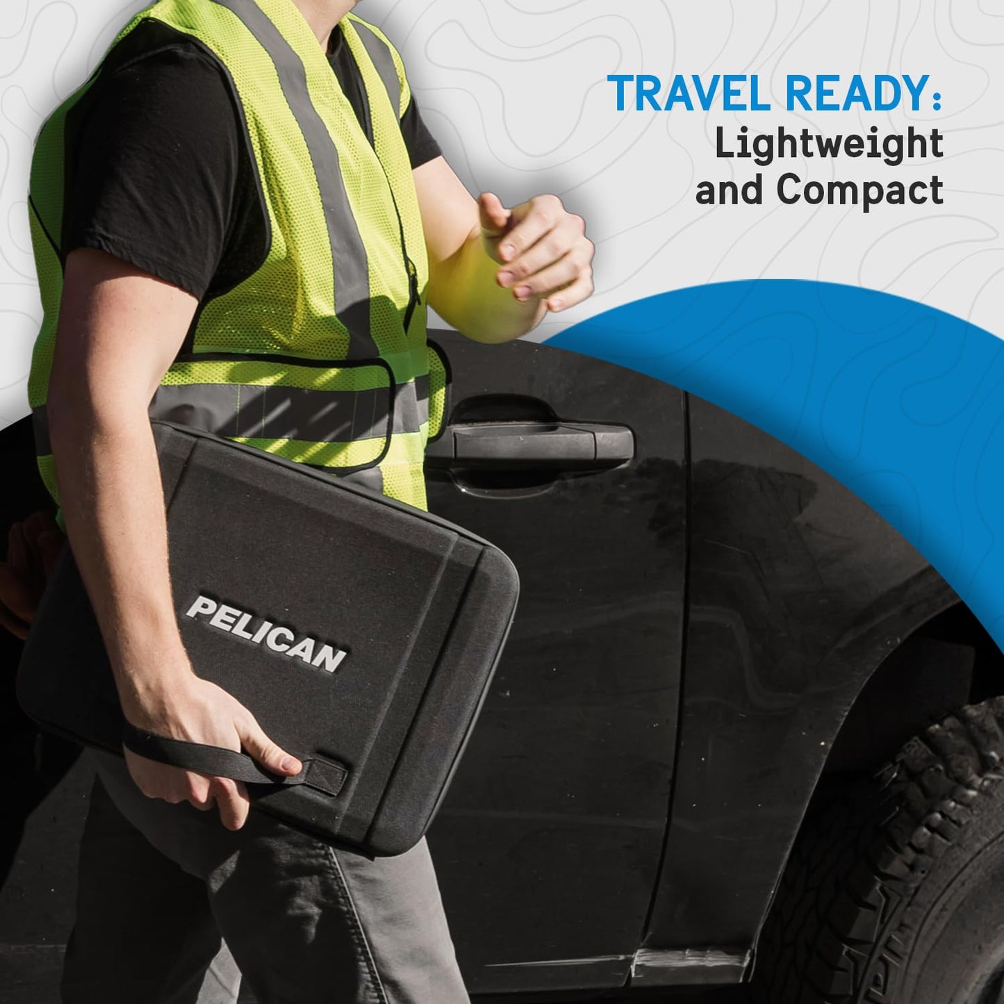 Pelican Ranger Series - Laptop Bag/Sleeve - 16 Inch, Black [Elastic Carrying Handle] [Secure Zip Lock] Water Resistant & Heavy Duty Laptop Case for MacBook Pro 16 / Air, iPad Pro, HP, Dell, Lenovo