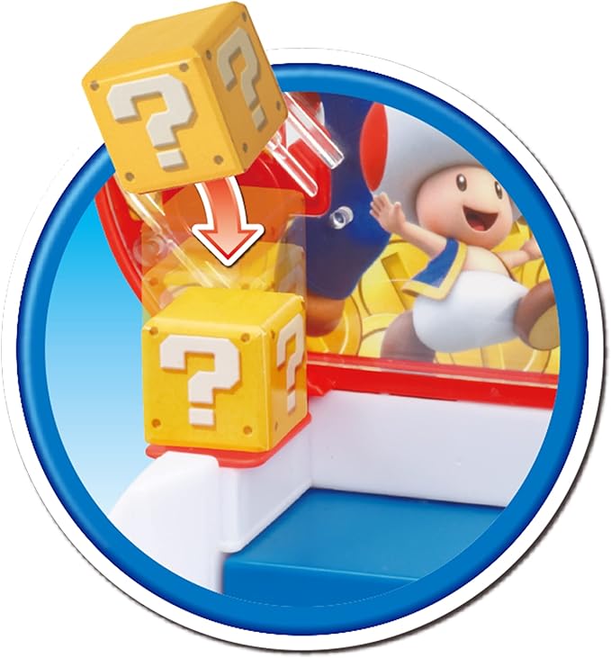 EPOCH Games Super Mario Lucky Coin Game - Tabletop Skill and Action Game for 1-2 Players - Collect Coins Win Prizes and Have Fun!