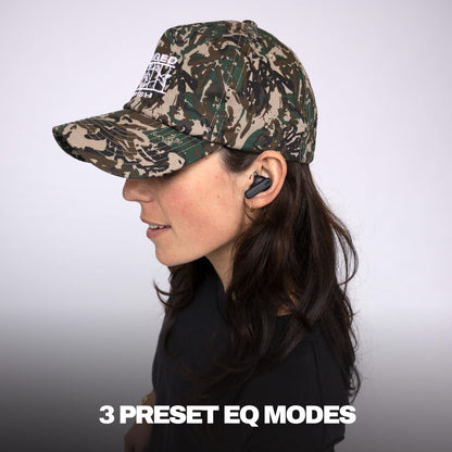 Skullcandy Smokin’ Buds Wireless Earbuds, Bluetooth Headphones, Noise Isolating Fit, Up to 20 Hours Battery, IPX4 Sweat and Water Resistant, Microphone for iPhone Android - True Black