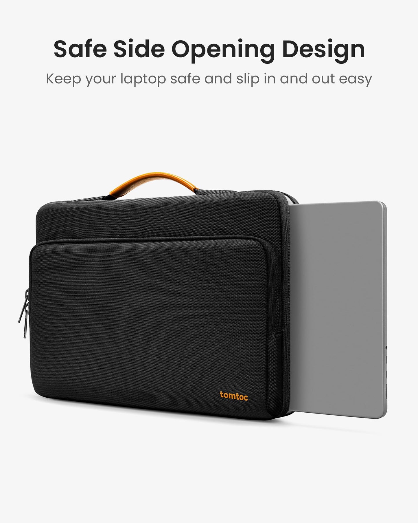 tomtoc 360 Protective Laptop Carrying Case Compatible with 14-inch MacBook Pro M5 Pro/Max (2026) A3426 A3427, M4/M3/M2/M1 Pro/Max, 12.9-13 Inch iPad Pro/Air, Water-Resistant Accessory Sleeve Bag