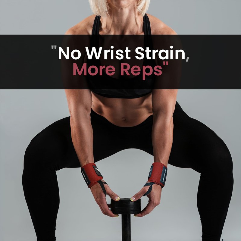 OUTRAGEAR 18" OG-Grade Wrist Wraps for Weightlifting – Heavy Duty Wrist Support with Thumb Loop & Lockdown Strap – Wrist Straps for Powerlifting, Bench Press & Gym Training (Viva Her)