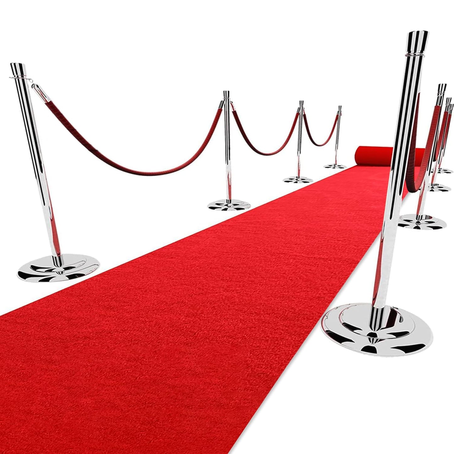 3x10 ft Extra Thick Red Carpet Runner for Party & Events,Festival Celebration,Prom Proposal & Wedding, Graduation Ceremony, Award Ceremony,VIP Reception,Heavy-Duty Red Rug