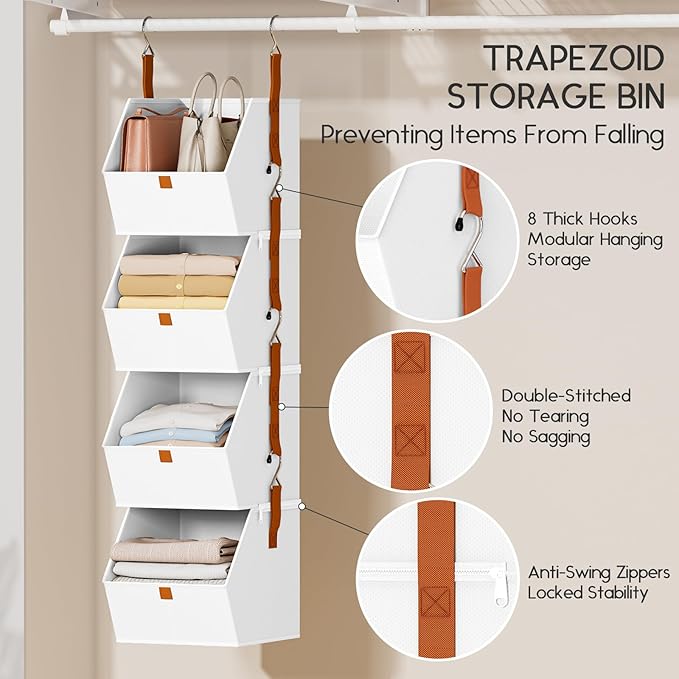 Hanging Closet Organizer 4 Tier