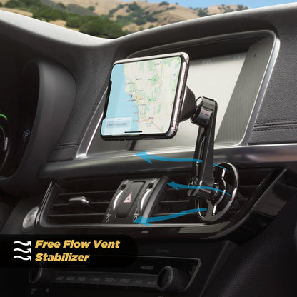 Scosche MMWSM-2PKXCES0 MagicMount Select Magnetic Car Phone Holder Mount for iPhone and Android - 2 Pack - Secure Magnetic Cell Phone Mount for Car Window or Dash - Universal 360° Adjustable Head