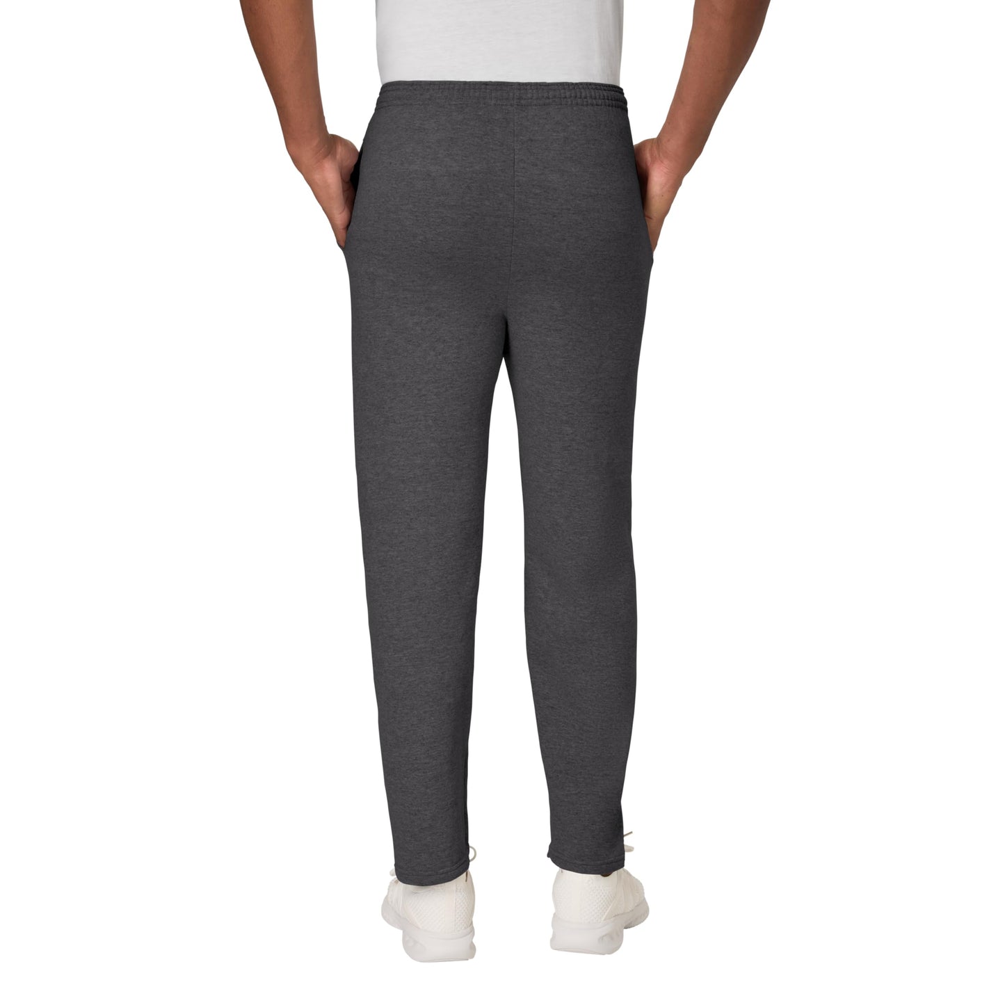 Hanes Men's Sweatpants, EcoSmart Fleece Sweats for Men, Open Bottom Sweatpants, 30.5"