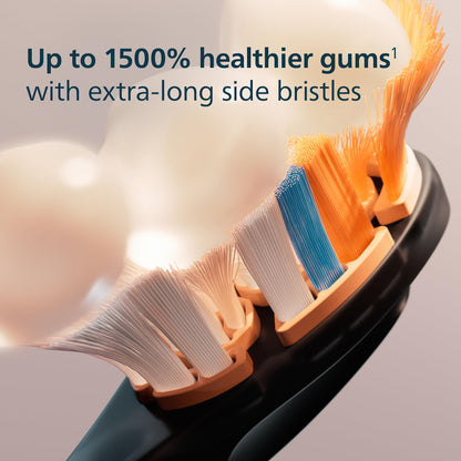 Philips Sonicare A3 All-in-One - Genuine Replacement Electric Toothbrush Heads, White, 4 Pack One Year Supply, HX9094/65