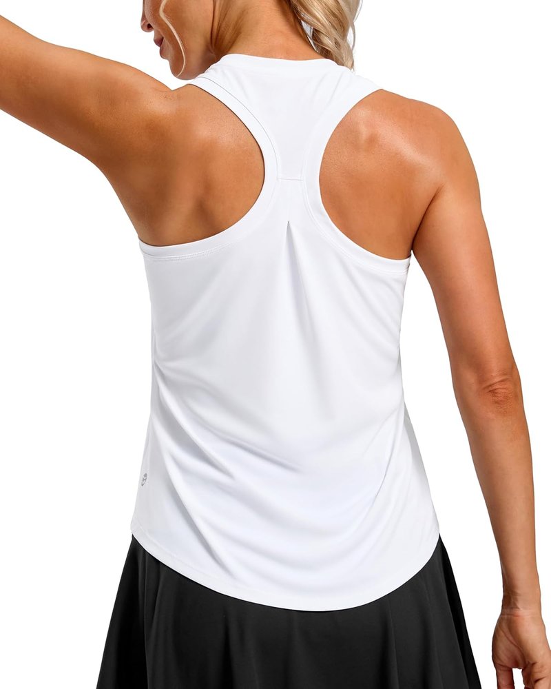 Women's Workout Tank Tops - Racerback Athletic Yoga Shirt | Loose Fit Sleeveless Gym Top