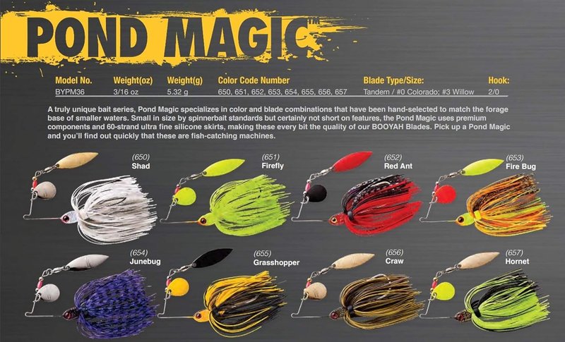 BOOYAH Pond Magic Spinner Bait | Small Water Bass Fishing Lure