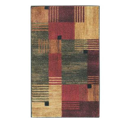 Mohawk Home Alliance Modern Geometric 1' 8" x 2' 10" Area Rug - Red - Perfect for Living Room, Dining Room, Office