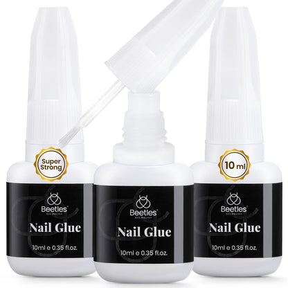 Beetles Press on Nails Kit 720Pcs 24 Colors, Press on Nails Short Almond Glossy Matte Glitter With Nail Glue & Nail Tabs Stickers, Natural Fit Lightweight Fake Nails Kit Art For Women Girls