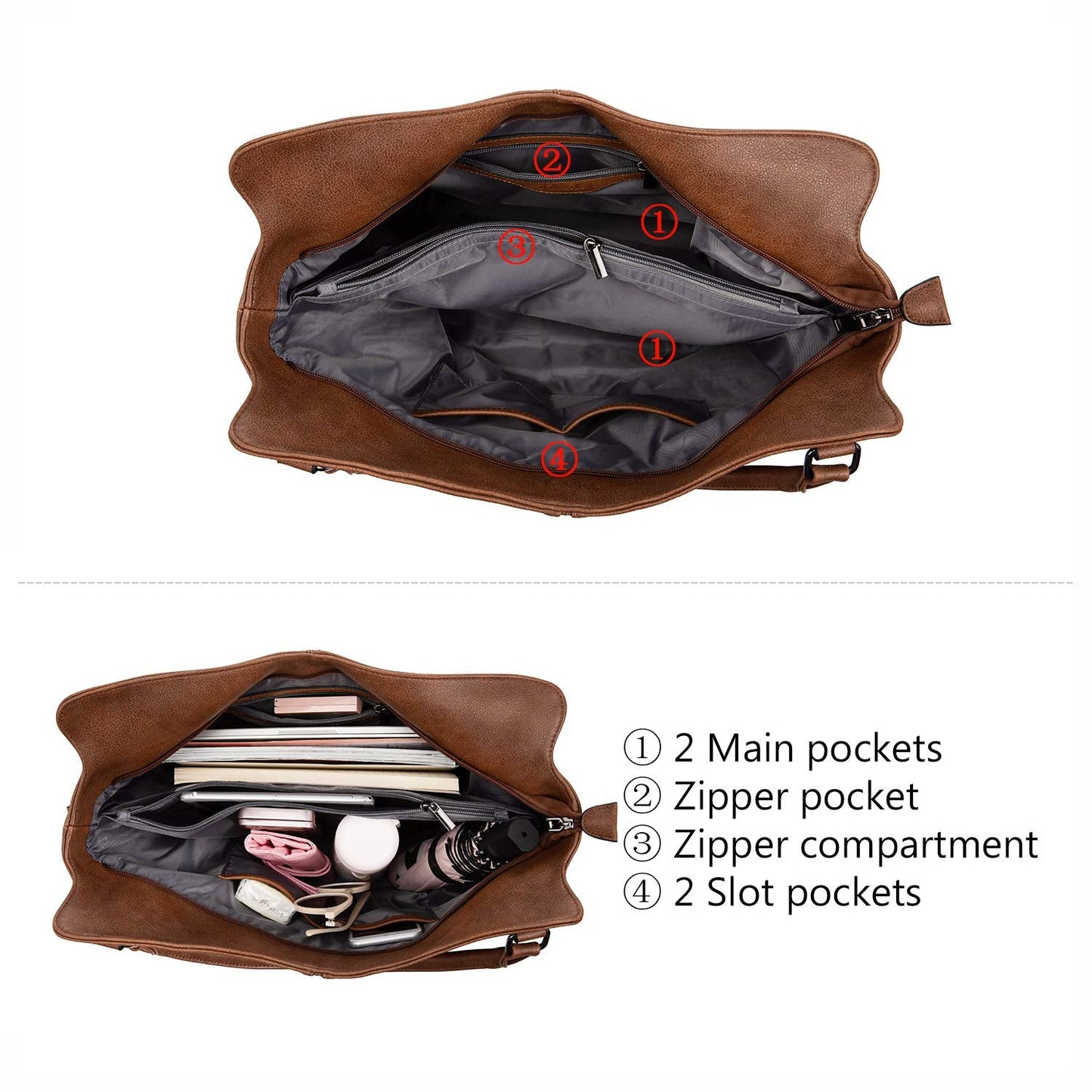 Tote Bag for Women PU Leather Shoulder Bags Fashion Hobo Bags Large Purse and Handbags with Adjustable Shoulder Strap