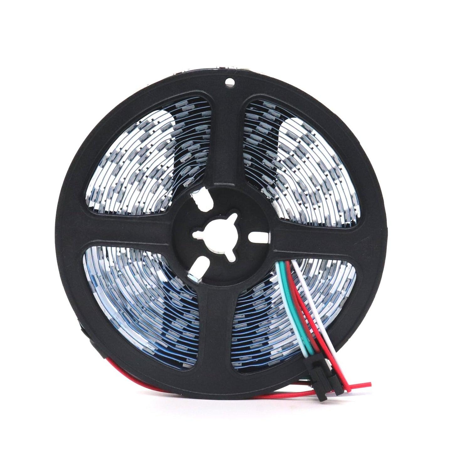 WS2812B LED Strip Individual Addressable Light WS2811 IC WS2812 60Pixels/m SMD 5050 RGB Pixel Strip DC5V (16.4FT 300LEDS Non-Waterproof, White PCB)