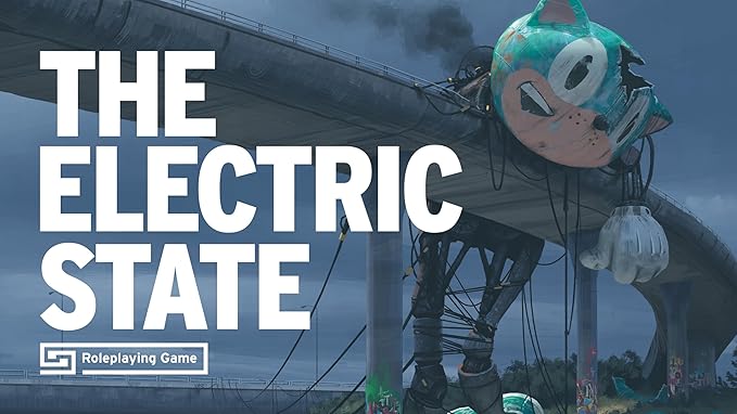 Free League Publishing The Electric State RPG Core Rulebook Tabletop Roleplaying Game for Adults Family Teens 14+