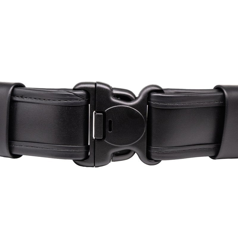 Bianchi 7955 ErgoTek Duty Belt with Tri-Release Buckle, Fits 2.25 Inches (58 MM) Belt Loops, Plain Black, 34-36