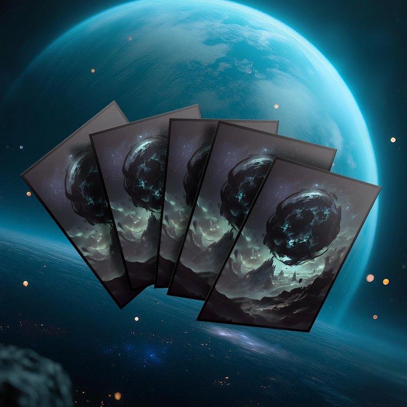 MTG Card Sleeves - Swamp | Ultra Clear Front & Matte Back, 100 Count Standard Size for Magic The Gathering
