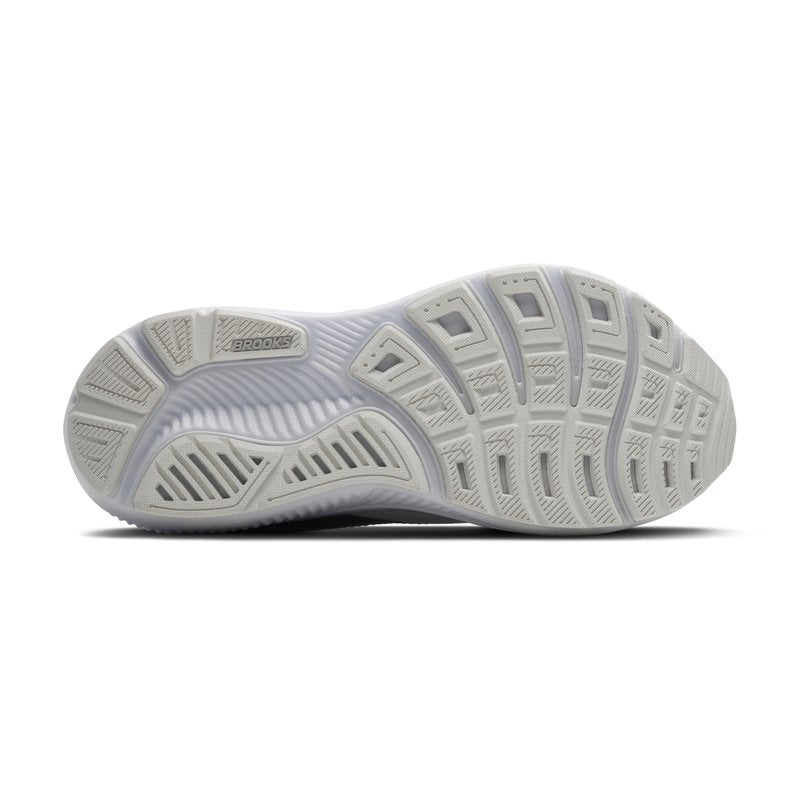 Brooks Women’s Ghost 17 Neutral Running Shoe - White/White/Grey - 9.5 Medium