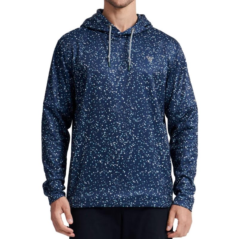 M MAELREG Hoodies for Men Golf Hooded Sweatshirts Dry Fit Lightweight Full Print Pocket Mens Hoodies Pullover Polka Dots