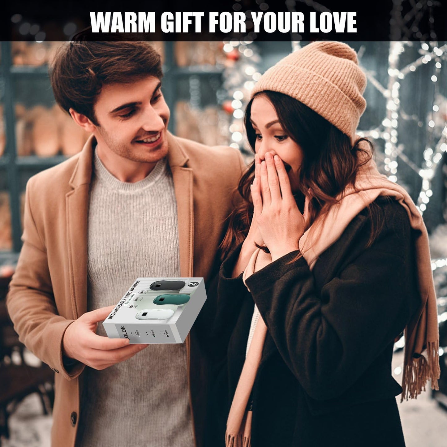 Hand Warmers Rechargeable 2-Pack – AI Electric Pocket Heaters, Fast 131 °F Heat, 18-Hour Warmth, 3-Level Settings, UL-Certified, Ideal for Golf, Raynaud’s, Camping & Gifts for Men & Women Green