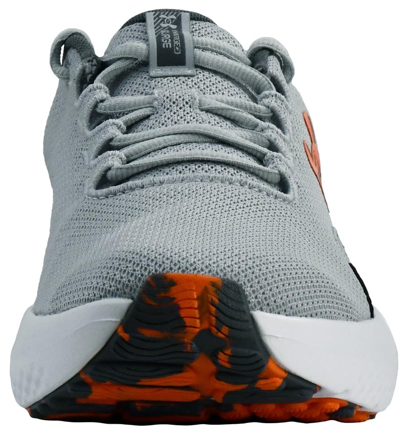 Under Armour Men's Charged Surge 4 Sneaker, Mod Gray/Castlerock/Team Orange, 11