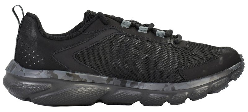 Under Armour Men's Charged Assert 9 Camo, Black/Black/Pitch Gray, 10.5 US