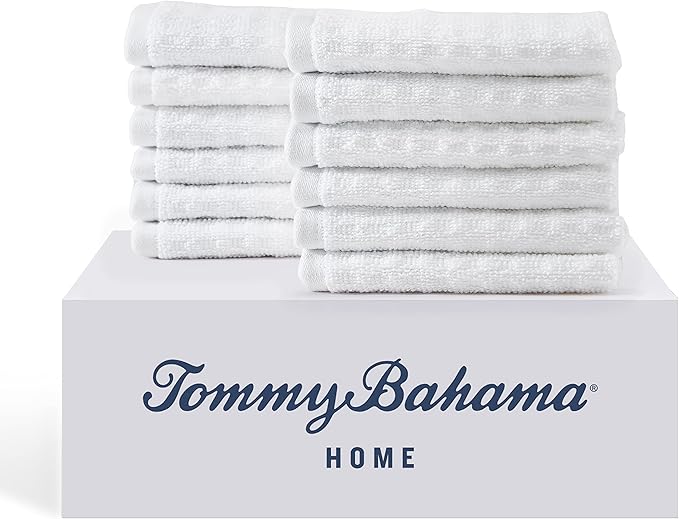 Tommy Bahama - Washcloths, Soft & Absorbent Cotton Towels, Low Linting & Fade