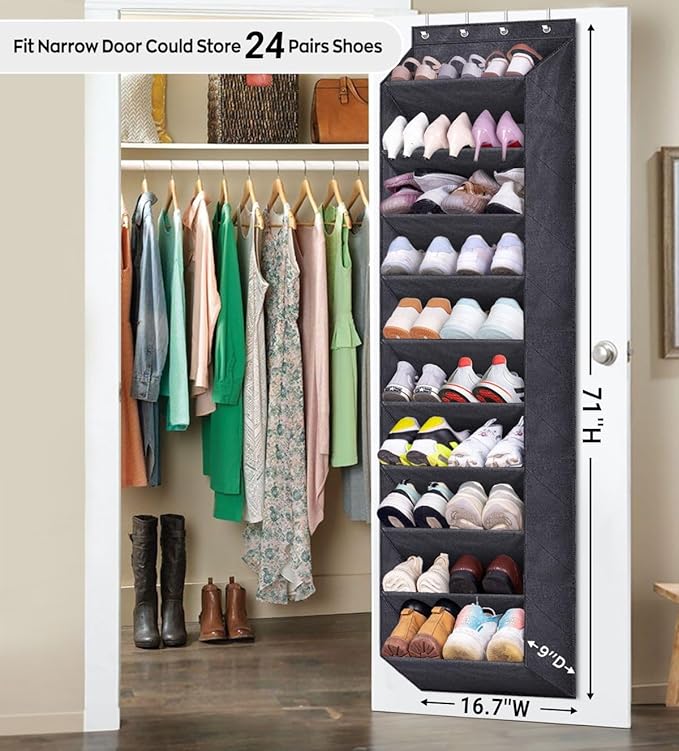 SLEEPING LAMB Over The Door Shoe Organizer