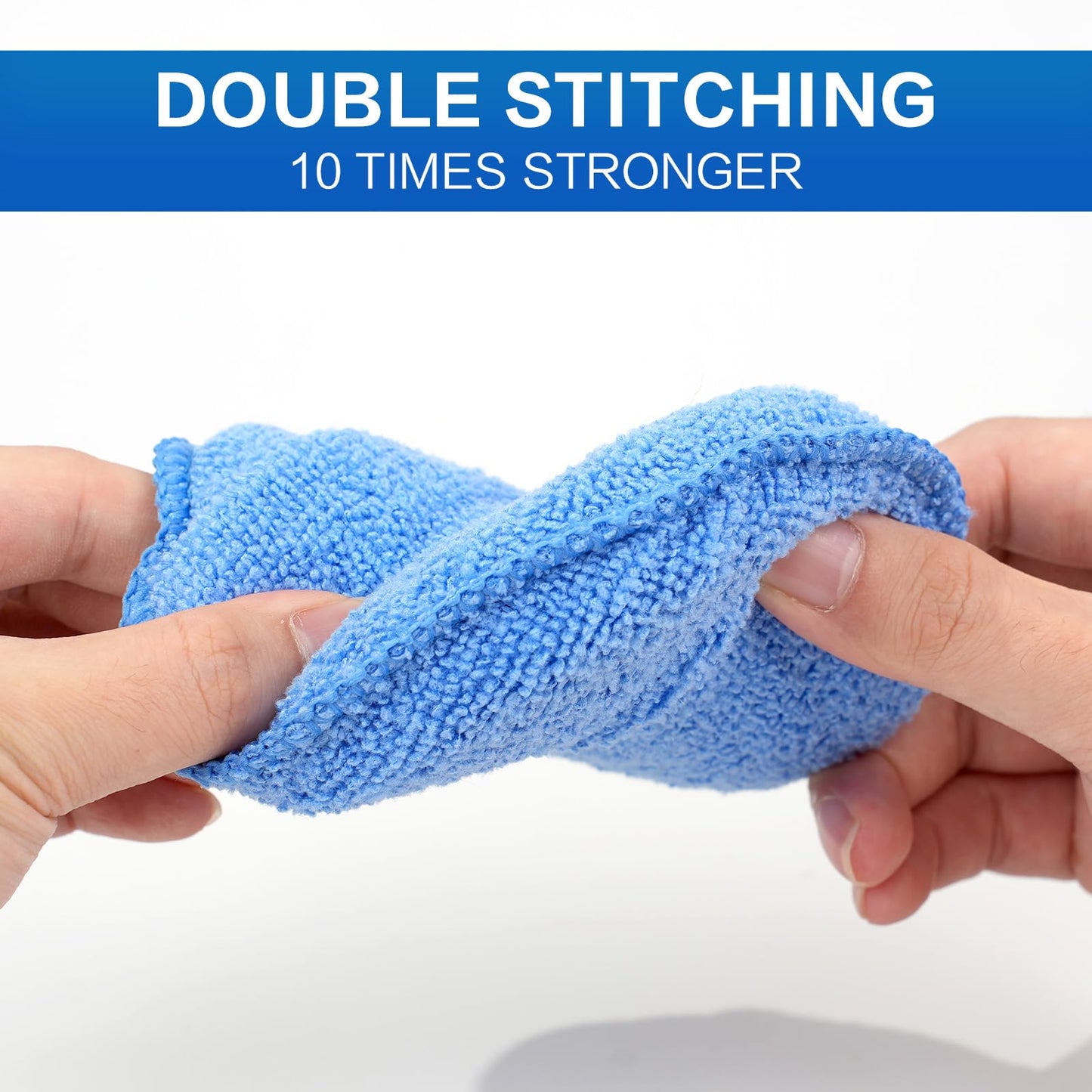 FONASONIC 6 Pack Microfiber Wax Applicator Pads, Car Wax Applicator with Finger Pocket, Detail & Polishing Foam Pad for Car Cleaning and Best Polishing (5 inch)