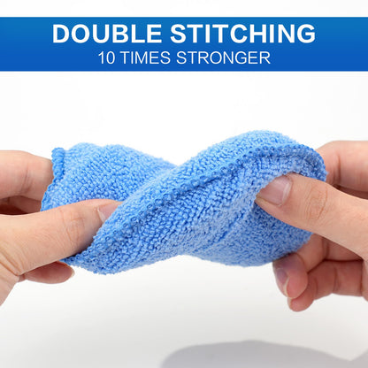 FONASONIC 6 Pack Microfiber Wax Applicator Pads, Car Wax Applicator with Finger Pocket, Detail & Polishing Foam Pad for Car Cleaning and Best Polishing (5 inch)