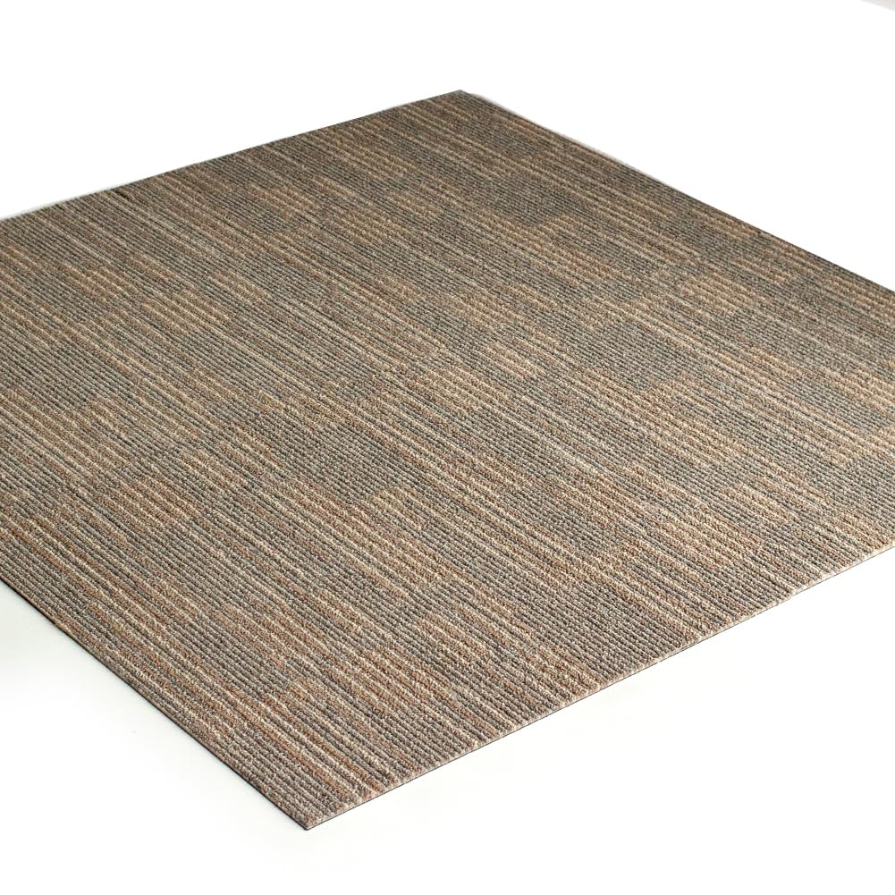 Carpet Tiles 24"x 24" Squares Carpet Reusable,18 Tiles, Non Slip Easy DIY Installation Seamless Floor Tiles Rug for Bedroom Living Room Office etc