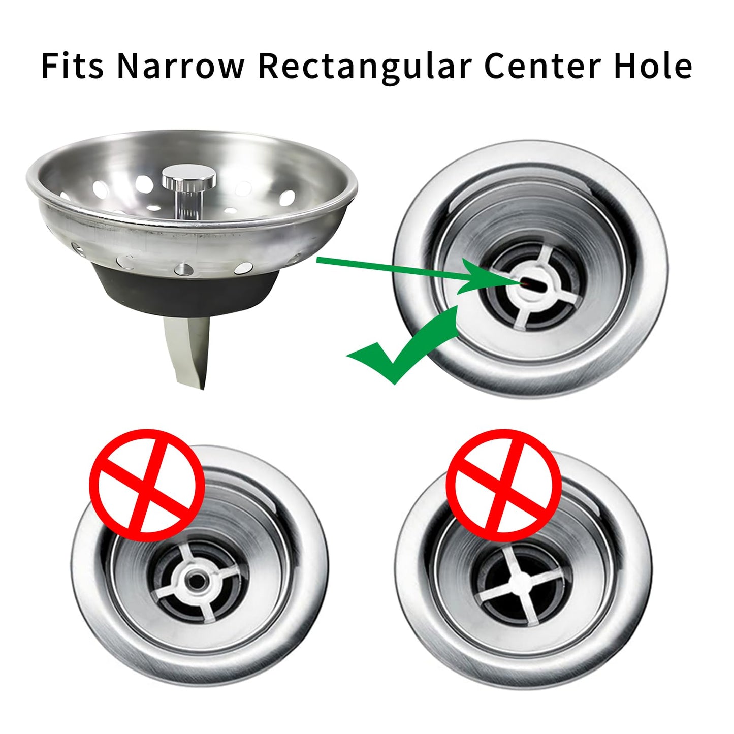ELAORY 3 Pack Kitchen Sink Stopper, Kitchen Sink Drain Stopper, Stainless Steel Garbage Disposal Stopper, Kitchen Sink Plug Sink Stopper, 3-1/2 inch Universal Kitchen Sink Drain Cover