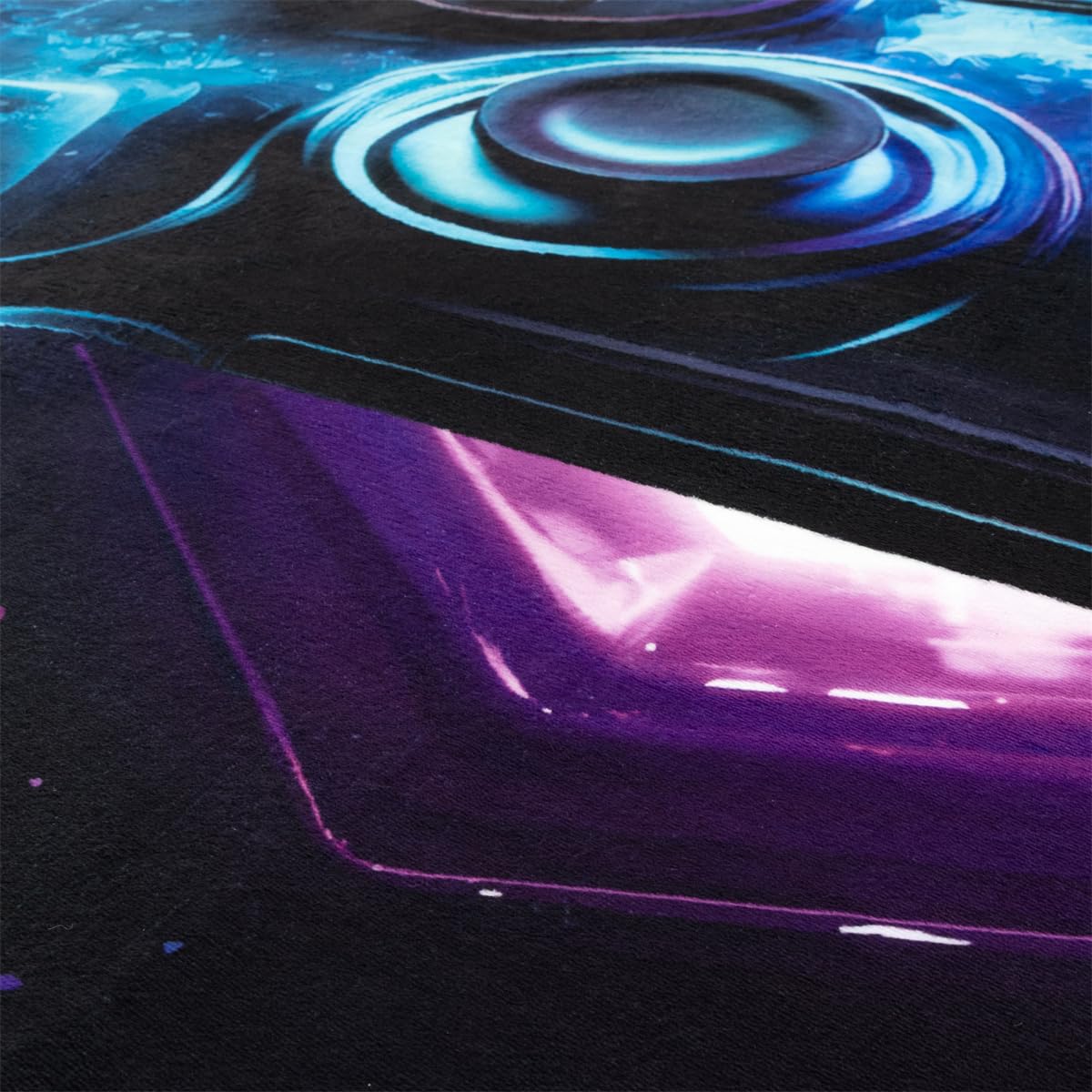 NTBED Galaxy Game Console Area Rug for Bedroom Sofa Playroom Gaming Geometric Bedside Rugs Gamer Decorative Floor Mat Carpet (5x8 Feet, Black)