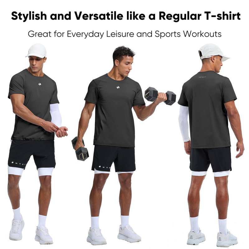 HOTSUIT Sauna Shirt for Men Weight Loss Heat Trapping Vest Workout Sweat Suits Fat burning Tops for Gym Exercise Boxing Dark Gray 3XL
