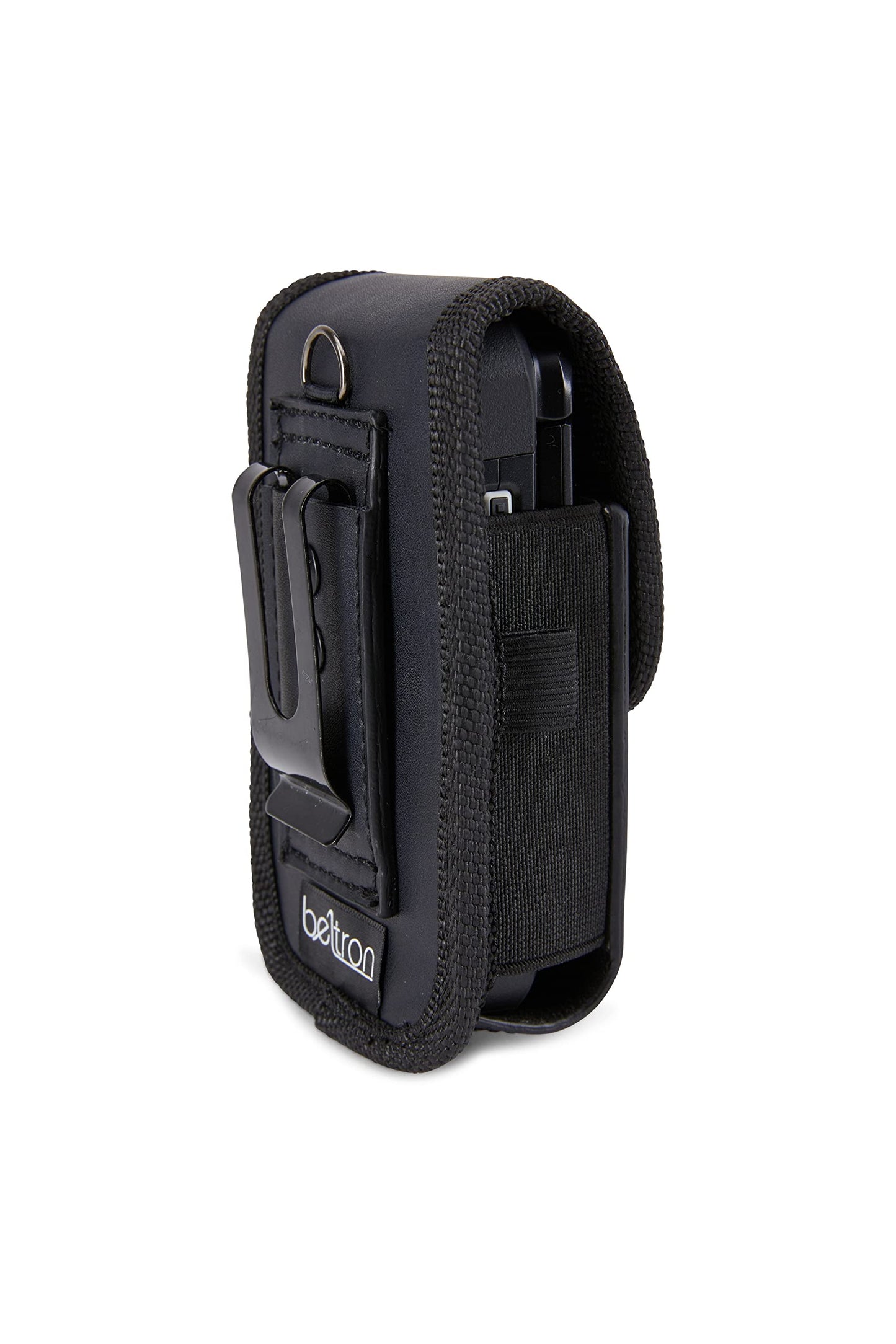 Universal Flip Phone Case, BELTRON Leather Vertical Pouch for TCL Flip Pro, Flip 3, Alcatel Go Flip 4, Go Flip V, Cingular Flip 2, Nokia 2720V & More (Belt Loop, Metal Belt Clip & Dual Magnet Closure)