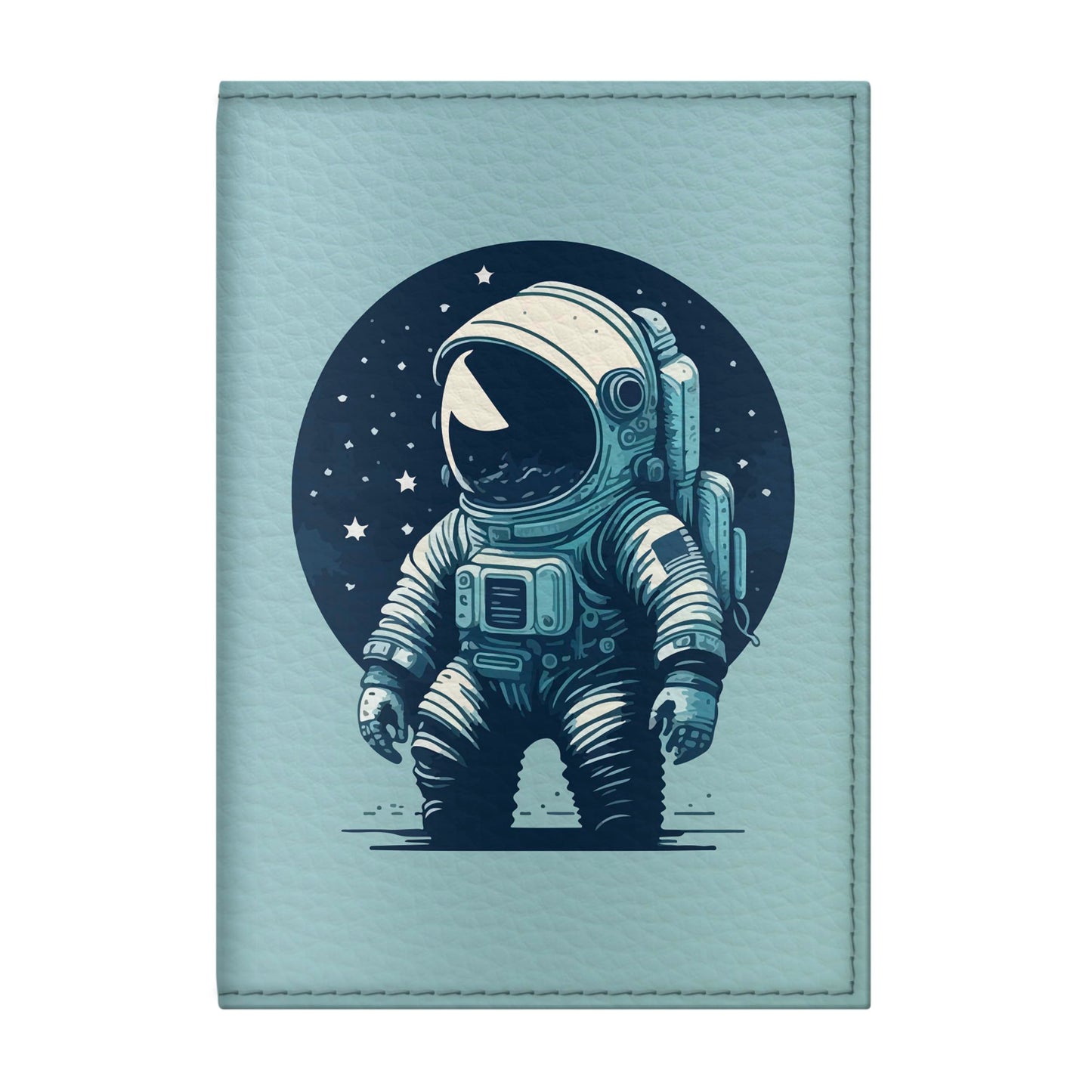 Quttie Passport Cover for Kids, Women and Men, Cute Travel Passport Holder (Blue Astronaut)