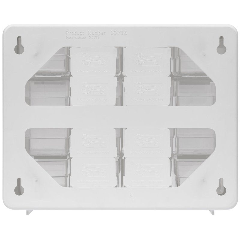 Akro-Mils 16-Drawer Plastic Drawer Storage Cabinet for Garage Organization, Beads, Makeup Organizer, Building Bricks Storage, Teacher Toolbox, 10-1/2" W x 6-1/2" D x 8-1/2" H, 10116 White